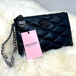Juicy Couture Brighter Than A Diamond Wristlet in Licorice NWT